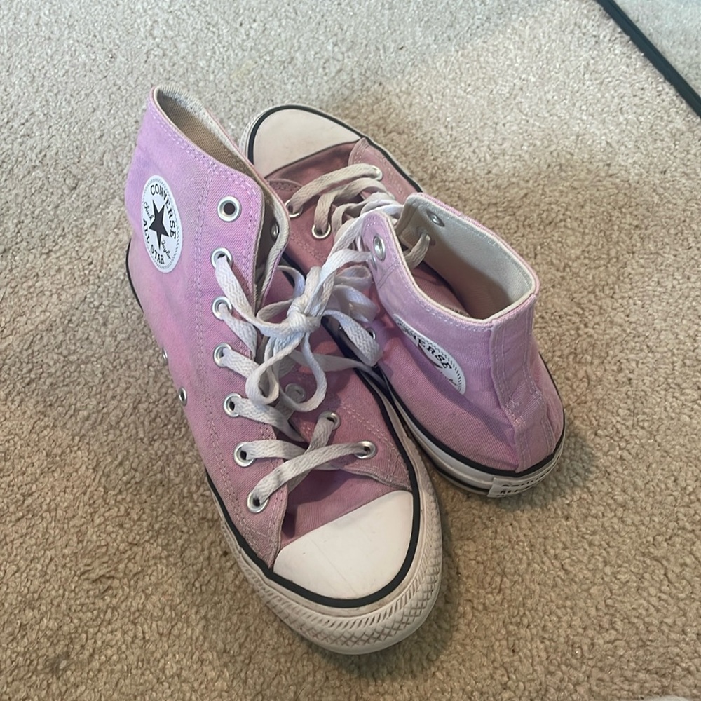 Pink High Top Converse